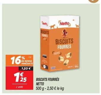 Netto Biscuits fourrés netto offre