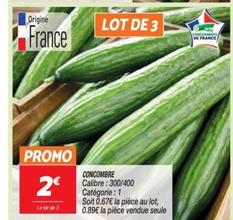 Netto Concombres offre