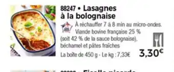 Thiriet Lasagnes à la bolognaise offre