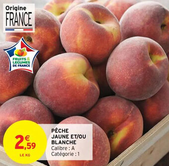 Intermarché PÊCHE JAUNE ET/OU BLANCHE offre