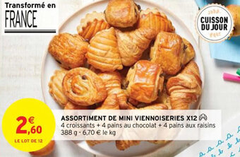 Intermarché ASSORTIMENT DE MINI VIENNOISERIES X12 offre
