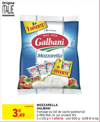 Intermarché MOZZARELLA GALBANI offre