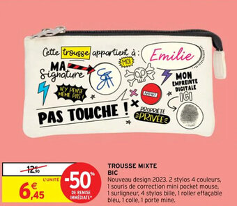 Intermarché TROUSSE MIXTE BIC offre
