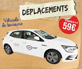 Cora x Carrefour Véhicule de touriame offre