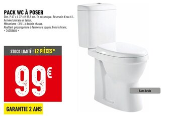 Batkor PACK WC À POSER offre