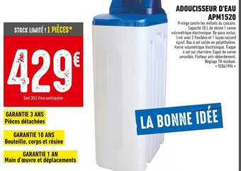 ADOUCISSEUR D'EAU APM1520