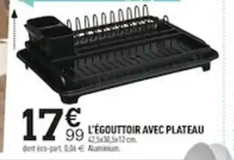 Centrakor L'égouttoir Avec Plateau offre