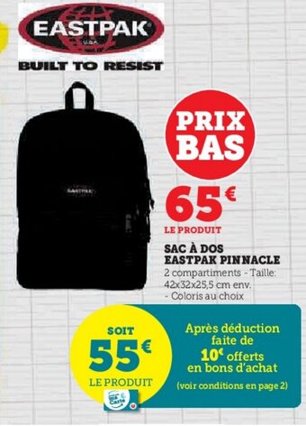 SAC À DOS EASTPAK PINNACLE