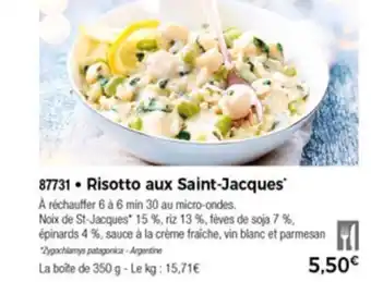 Risotto aux saint-jacques
