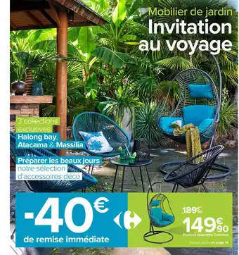 Carrefour Fauteuil Suspendu Canberra offre