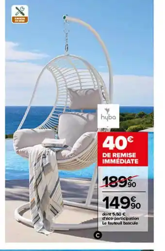Carrefour Le Fauteuil Bascule Hyba offre
