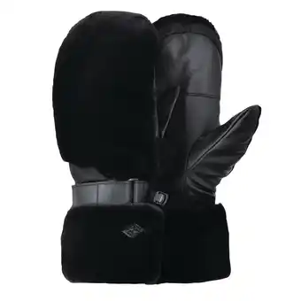 Decathlon Riches mitaines de ski en fausse fourrure pour femme - le noir offre