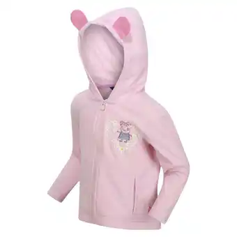 Decathlon Peppa pig polaire de marche zippé pour enfant - rose pâle offre