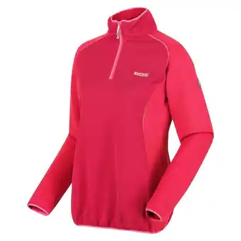 Decathlon Highton ii polaire de randonnée zippé à moitié pour femme - rose foncé offre