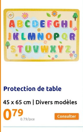 Action Protection de table offre