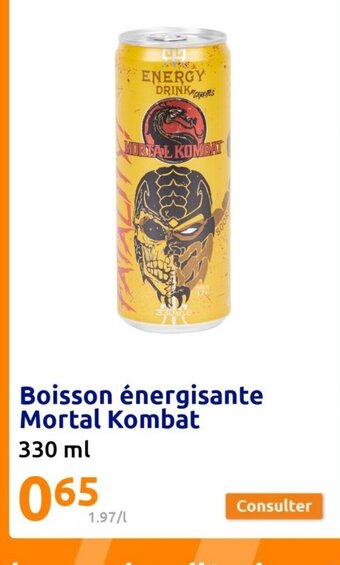 Action Boisson énergisante Mortal Kombat offre