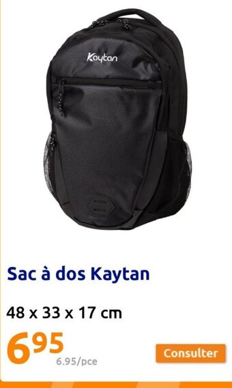 Action Sac à dos Kaytan offre