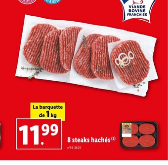 Lidl 8 steaks hachés (2) offre