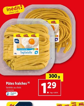 Lidl Pâtes fraîches (4) offre