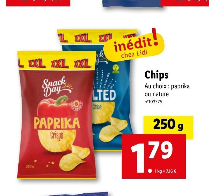 Promo Chips chez Lidl