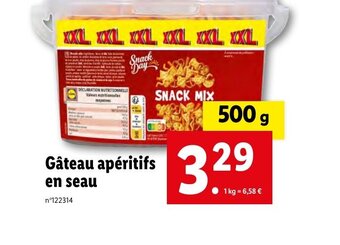 Lidl Gâteau apéritifs en seau offre