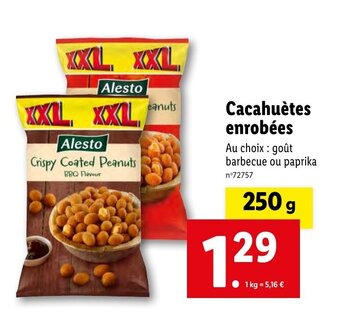 Cacahuètes enrobées