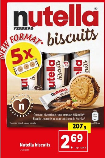 Lidl Nutella biscuits offre