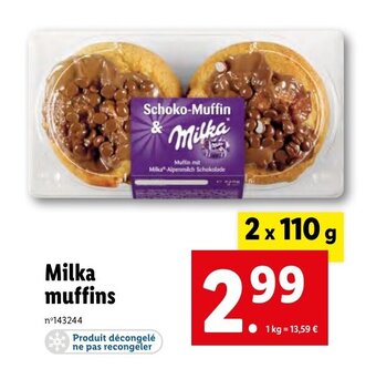 Lidl Milka muffins offre