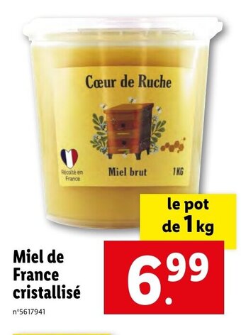 Lidl Miel de France cristallisé offre