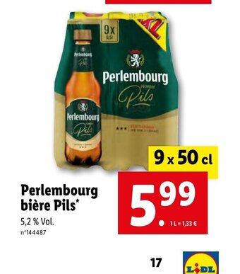 Lidl Perlembourg bière Pils* offre