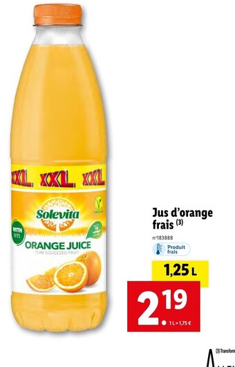 Lidl Jus d'orange frais (3) offre