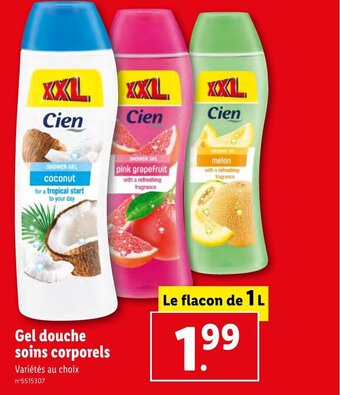 Lidl Gel douche soins corporels offre