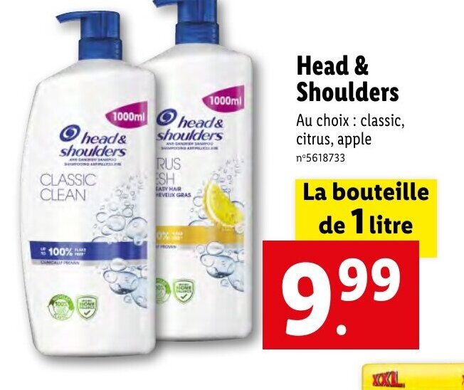 Promo Head & Shoulders chez Lidl