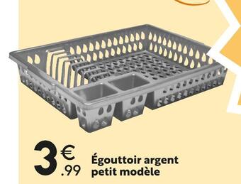 Maxi Bazar Égouttoir argent petit modèle offre