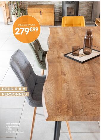b&m Table extensible 6/8 personnes offre
