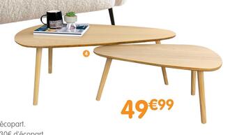 b&m Lot de 2 tables gigognes offre