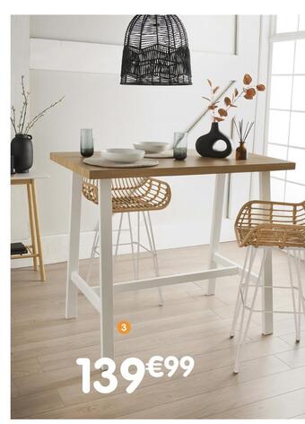 b&m Table haute offre