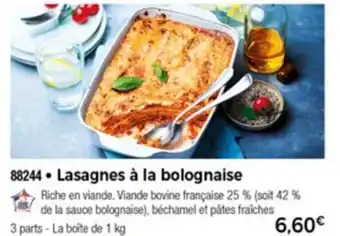Thiriet Lasagnes à La Bolognaise offre