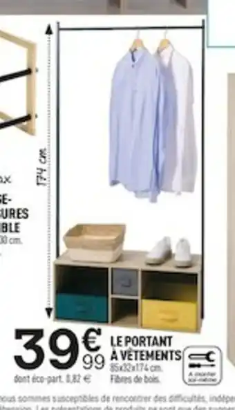 Centrakor Le Portant A Vétements offre