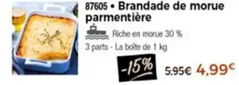 Thiriet Brandade De Morue Parmentière offre