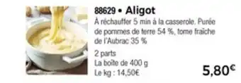 Thiriet Aligot offre