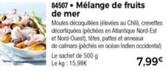 Thiriet Mélange De Fruits De Mer offre