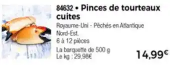 Thiriet Pinces De Tourteaux Cuites offre