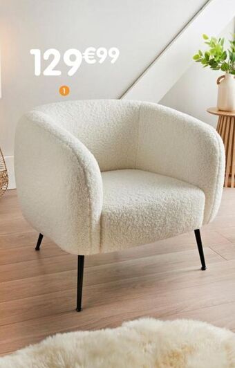 b&m Fauteuil en sherpa offre