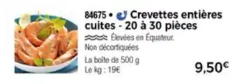 Thiriet Crevettes Entières Cuites offre