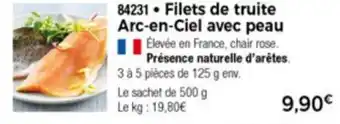 Thiriet Filets De Truite Arc-En-Ciel Avec Peau offre