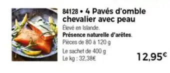 Thiriet 4 Pavés d'Omble Chevalier Avec Peau offre