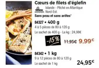 Thiriet Cœurs De Filets d'églefin offre
