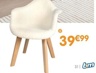 b&m Fauteuil enfant en sherpa offre