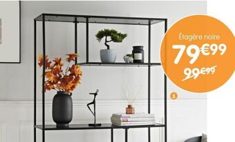 b&m Étagère noire 4 niveaux offre